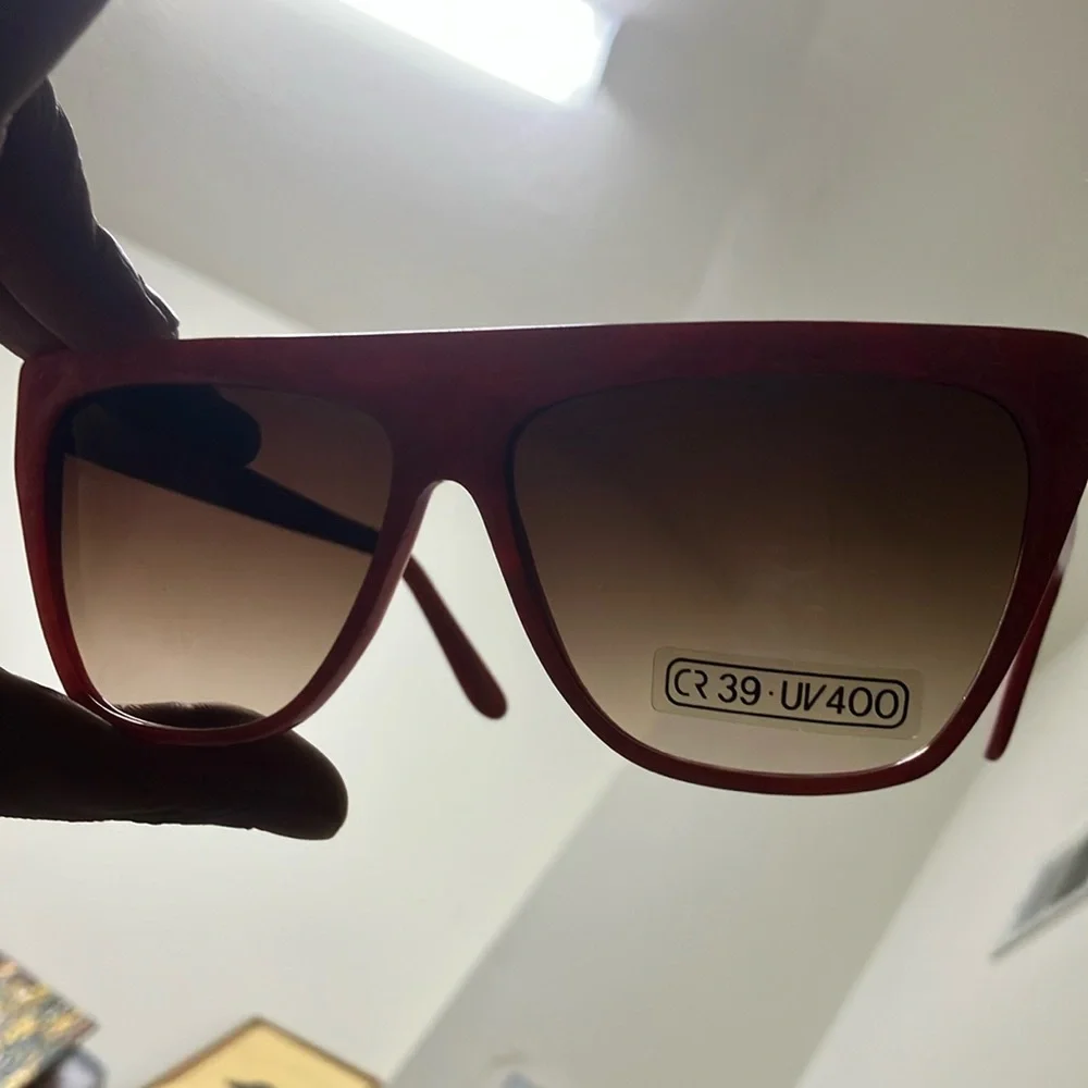 Vintage 80's RETRO FLAT TOP SUNGLASSES - Picture 13 of 15